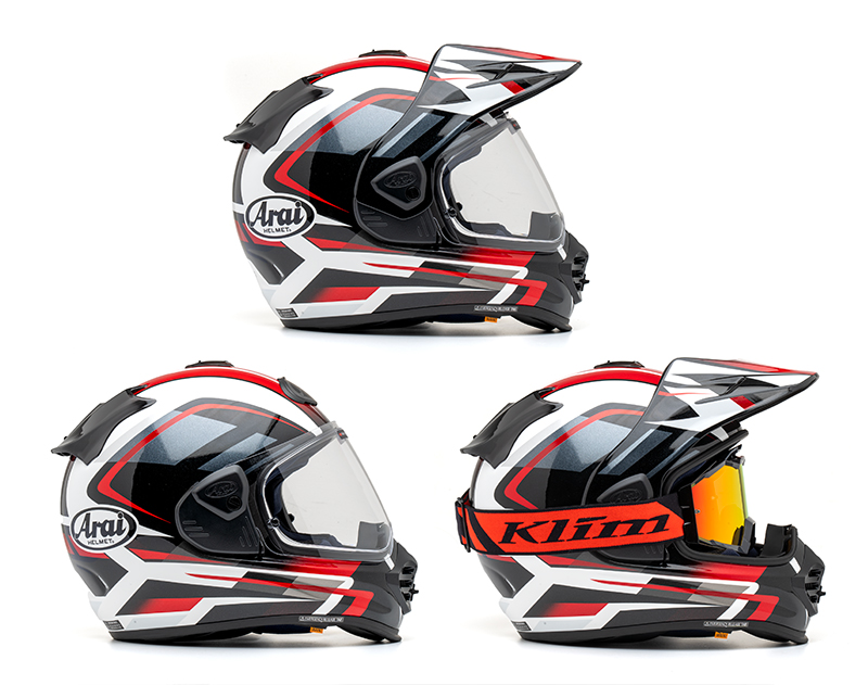 Arai Tour-X5 helmet configurations